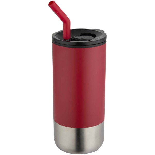 Grayson 480ml hrnček s tepelnou izoláciou s certifikáciou RCS a slamkou