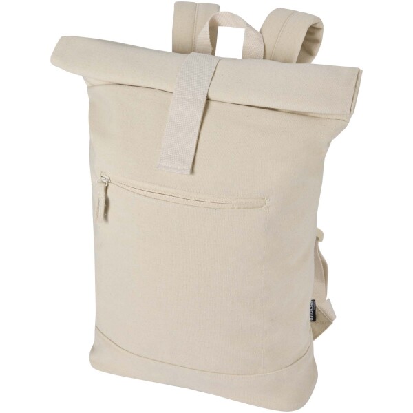 Recanvas - rolovací batoh na notebook veľkosti 14″ z recyklovaného GRS, 16 l