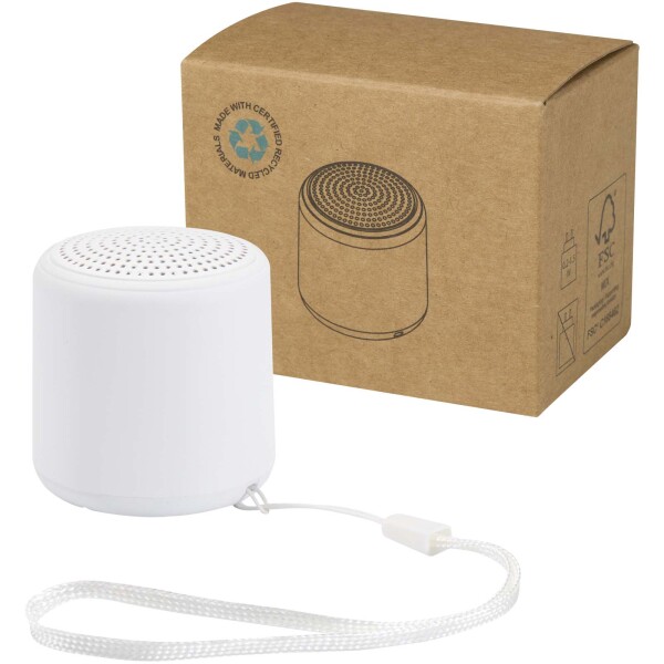 Velkis - 3W bezdrôtový reproduktor s technológiou Bluetooth® z recyklovaného plastu