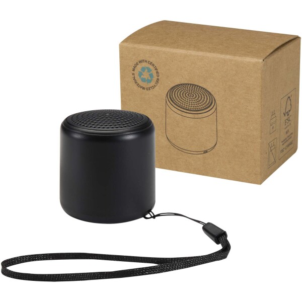 Velkis - 3W bezdrôtový reproduktor s technológiou Bluetooth® z recyklovaného plastu