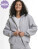 Dámska mikina s kapucňou voľného strihu na zips /Ladies Loose Fit Zip Hoody / - 2673021 - variant 