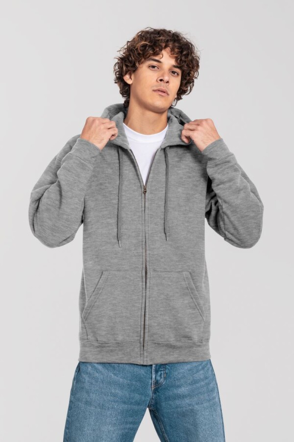 Mikina s kapucňou z ťažkej bavlny Iconic Premium Hooded Sweat Jacket
