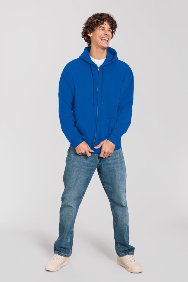 Mikina s kapucňou z ťažkej bavlny Iconic Premium Hooded Sweat Jacket