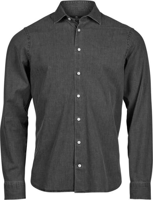 Denim košeľa s dlhým rukávom TJ 4004