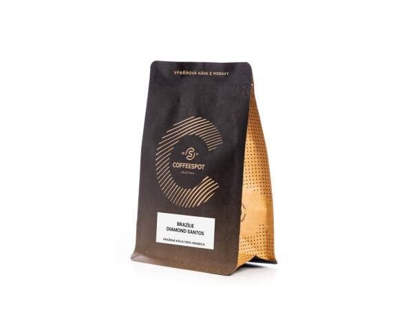 Zrnková káva – Brazília diamant Santos scr. 17/18 250 g
