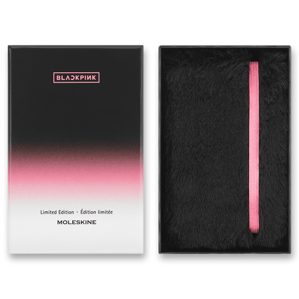 Zápisník Moleskine Blackpink - linajkový a Zápisník Moleskine Blackpink Fur - cistý