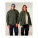Unisexová bunda Brooker sherpa voľného strihu - stju248-khaki_duo_main_front - variant Eg STJU248C2231M