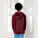 Detská mikina s kapucňou Mini Cruiser 2.0 - stsk180-burgundy_studio_lifestyle_main_back - variant Eg STSK180C24403