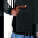 Unisex mikina s kapucňou Archer stredného strihu - stsu011-black_studio_lifestyle_detail_front - variant Eg STSU011C0021L