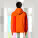 Unisex mikina s kapucňou Drummer 2.0 - stsu168-brightorange_studio_lifestyle_main_back - variant Eg STSU168C0131L