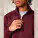 Unisex mikina Trucker 2.0 so štvrťzipsom - stsu204-burgundy_studio_lifestyle_detail_front - variant Eg STSU204C2441L