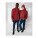 Unisexová mikina Miller Dry s voľným strihom a zipsom - stsu795-redearth_duo_main_front - variant Eg STSU795C0861L