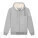 Hygger Sherpa unisex podšitá mikina na zips s kapu — sivá melír 2XS