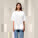Unisexové tričko Blaster 2.0 s vysokým golierom a nadrozmernými rozmermi - sttu959-white_studio_lifestyle_main_front - variant Eg STTU959C0011L