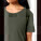 Stella Serena dámske tričko s hlbokým výstrihom - sttw173-khaki_studio_lifestyle_detail_front - variant Eg STTW173C2231L