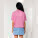 Stella Nova dámske boxy tričko - sttw175-bubblepink_studio_lifestyle_main_back - variant Eg STTW175C1291L
