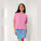 Stella Nova dámske boxy tričko - sttw175-bubblepink_studio_lifestyle_main_front - variant Eg STTW175C1291L