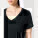 Stella Isla dámske tričko s výstrihom do V - sttw176-black_studio_lifestyle_detail_front - variant Eg STTW176C0021L