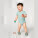 The babies' body s krátkym rukávom - stub103-caribbeanblue_studio_lifestyle_main_front - variant Eg STUB103C724B6