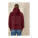 Kultová mikina s kapucňou stredne ľahkého voľného strihu - stsu077-burgundy_studio_main_back - variant Eg STSU077C2441L
