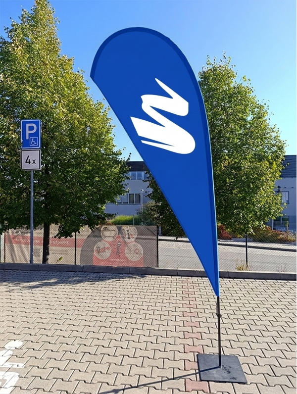 Beachflag vlajky (s potlačou) – bez podstavca