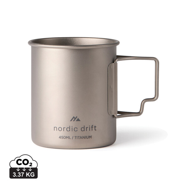 Nordic Drift Trail Ultra Ľahký Titánový Hrnček 450 ml