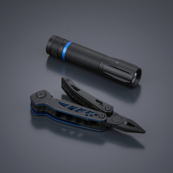 Optima Color set II: multitool & small flashlight