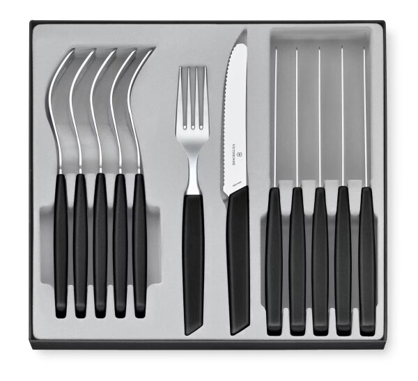 Victorinox Swiss Modern Príborová sada - 12 ks - čierna
