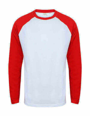 SFM271 Mens Long Sleeved Baseball T - Reklamnepredmety