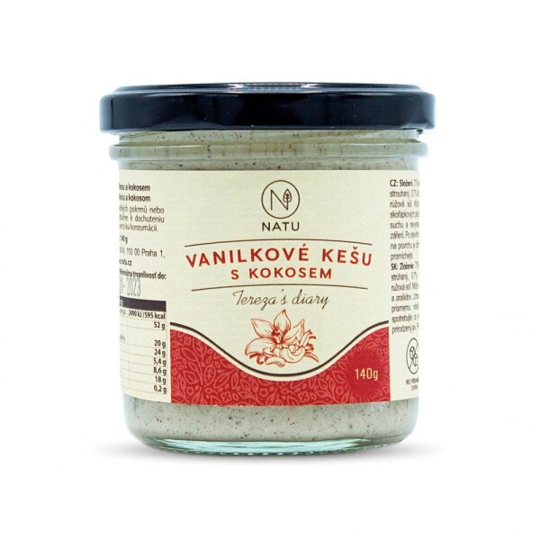 Vanilkové kešu s kokosom 140 g