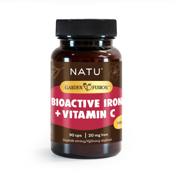 Garden Fusion bioaktívne železo 20 mg s vitamínom C a piperínom 90 kapsúl
