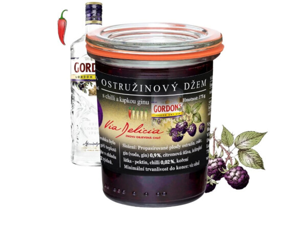 Černicový džem s chilli a kvapkou ginu 175 g