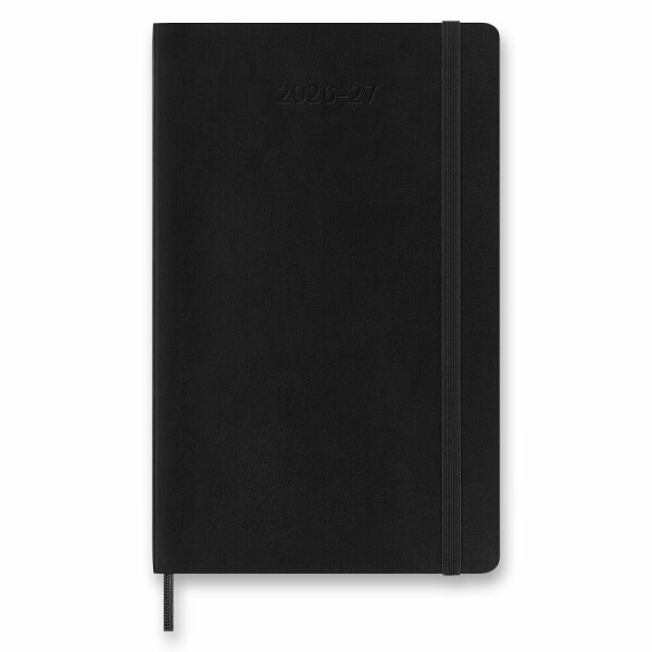18-mesačný diár Moleskine 2026-27 - mäkké dosky - L, denný, čierny