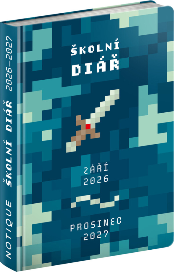 NOTIQUE Školský diár Gamer CZ (september 2026 – december 2027), 9,8 x 14,5 cm