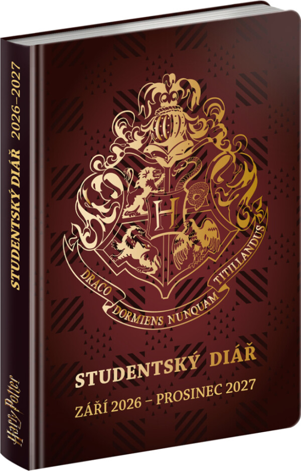 NOTIQUE Študentský diár Harry Potter CZ (september 2026 – december 2027), 9,8 x 14,5 cm