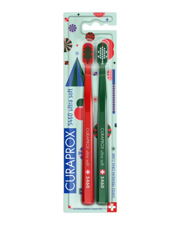 Dvojbalenia kefiek Curaprox CS 5460 – Vianočná edícia