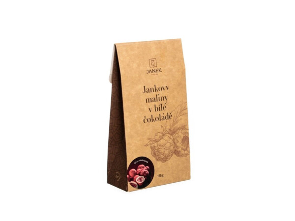 JANKOVE maliny v bielej čokoláde 125 g