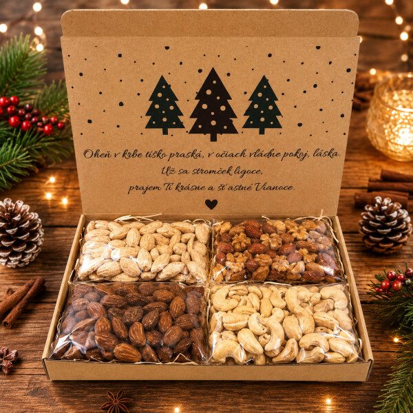 DARČEKOVÁ KRABIČKA 4 × 80 g SLANÁ