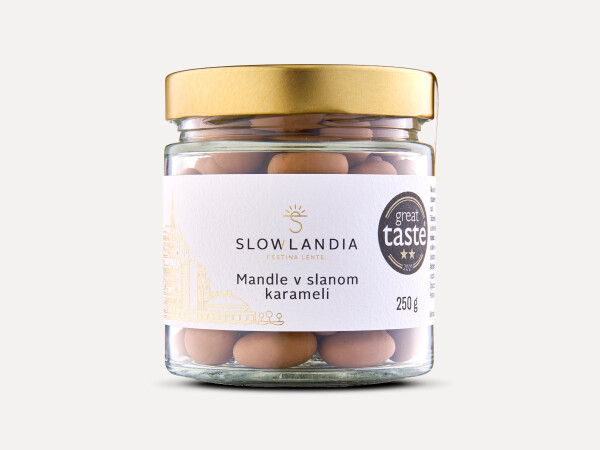 Mandle v slanom karameli 250 g