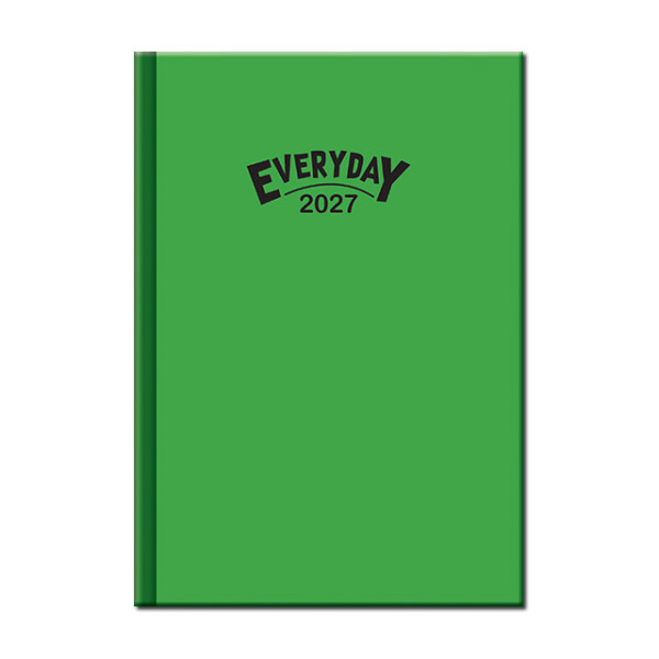Denný diár A5 Everyday COLORS zelený 2027