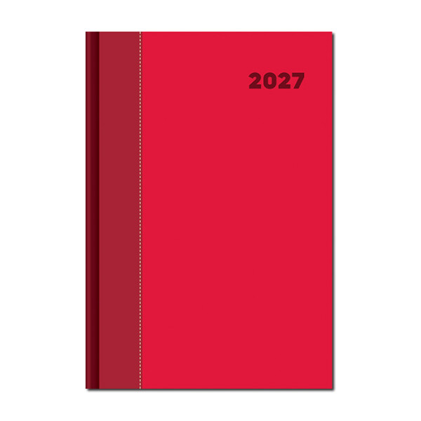 Denný diár A5 DOLCETTO červeno červený 2027