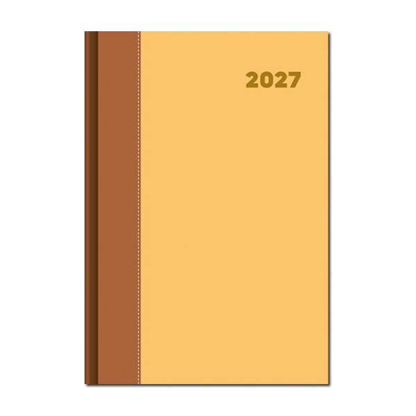 Denný diár A5 DOLCETTO hnedo zlatý 2027