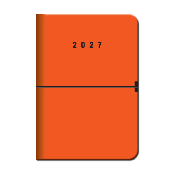 Týždenný diár A5 CAPRI Oranžový 2027