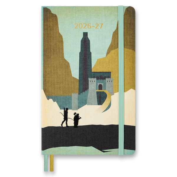 18-mesačný diár Moleskine Lord of the Rings 2026-27 - tvrdé dosky, L, týždenný