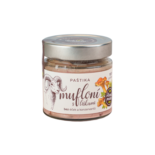 Muflónia paštéta s kuriatkami 150 g