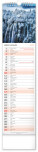 NOTIQUE Nástenný kalendár Krajina CZ/SK 2027, 12 x 48 cm - pgn-36839-l_01 - variant Pg PGN-36839-L