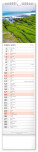 NOTIQUE Nástenný kalendár Krajina CZ/SK 2027, 12 x 48 cm - pgn-36839-l_04 - variant Pg PGN-36839-L