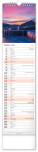 NOTIQUE Nástenný kalendár Krajina CZ/SK 2027, 12 x 48 cm - pgn-36839-l_06 - variant Pg PGN-36839-L