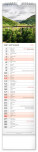 NOTIQUE Nástenný kalendár Krajina CZ/SK 2027, 12 x 48 cm - pgn-36839-l_09 - variant Pg PGN-36839-L