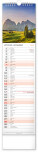 NOTIQUE Nástenný kalendár Krajina CZ/SK 2027, 12 x 48 cm - pgn-36839-l_11 - variant Pg PGN-36839-L
